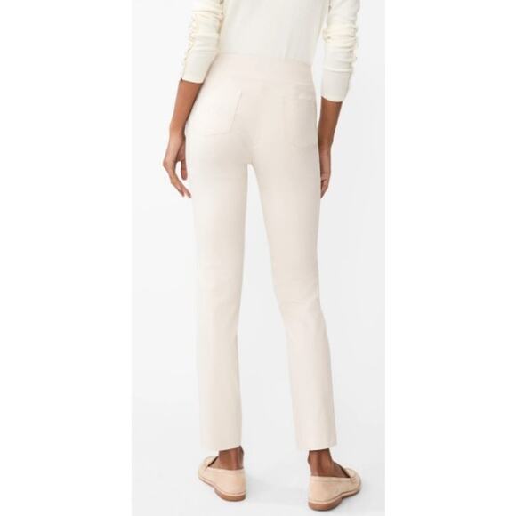J. McLaughlin Masie Slim tapered Leg Stretch Pull-On Pants Size 12 Ivory Stone - Picture 5 of 9